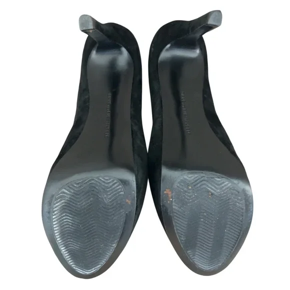 Diane von Furstenberg black "suede/nubuck" platform pumps SZ: 8.5 - Picture 7 of 10